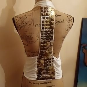 B Sharp Stud Wrap Top